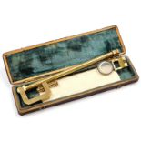 A Victorian brass Camera Lucida, in original fitted plush lined case, with instruction leaflet.