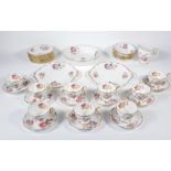 A Royal Albert Lady Angela pattern part tea set, c1900. (a quantity)