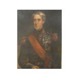 George Frederik Clarke (1823-1906). Portrait of Admiral Lord Lyons, c1856, in three quarter length