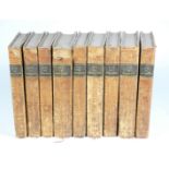 [Scott (Walter, Sir)] THE LIFE OF NAPOLEON BUONAPARTE..., 9 vol., half-titles, contemporary half