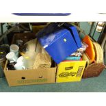 General household effects, to include various metal pedal bins, mugs, DVDs to include The