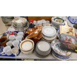 Loose flatware, jelly moulds, Corgi figure, dinner plates, etc. (a quantity)