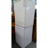 A Hotpoint fridge, and a Zanussi freezer.