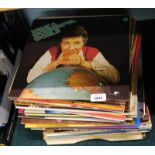 A quantity of LP records, to include Johnny Cash, Cliff Richard, etc.