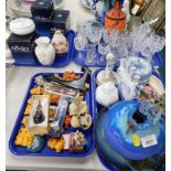 A quantity of ceramics, glass etc., to include Cypriot studio pottery, Aynsley Celeste pattern