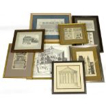 A large quantity of French and Italian architectural prints from the 19thC and later, to include the