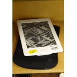 An Amazon Kindle, with case.