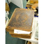 A 19thC Brown's self-interpreting family bible, published by Adam and Co Limited, with pressed