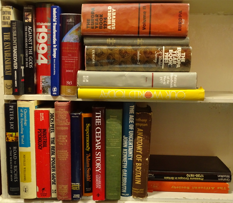 Finance and business.- a shelf of mixed volumes, v.s, v.d. (small qty)