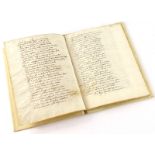 Ms.- A 24pp. ms. poem in cursive script, dated 1653, bound in later vellum.