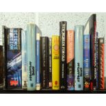 Science Fiction.- A shelf of mixed sci-fi, some signed by authors.
