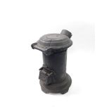 A cast iron cylindrical wood burning stove 'The Summerford', 52.5cm high, 32cm diameter.