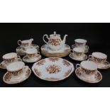 A Colclough porcelain part tea and dinner service decorated in the Royale pattern, No 8525,