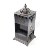 A Rippingille's Patent late 19thC tin ABC stove by The Albion Lamp Company, London and