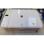 A Canon Pixmar all in one colour printer, model MG3150.