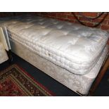 A Vispring Herald Supreme single bed, mattress and headboard. (3)