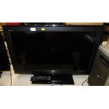 A Sony Bravia 32" LCD Digital colour television, model no KDL-32S550, with remote.