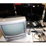 A Samsung 26" colour television, model no LE26B450C4WXXU, a Sony DVD player, Durabrand CD MP3 DVD