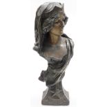 Withdrawn. To be offered at a later date.A resin bust marked Depose, numbered 611, female in crown