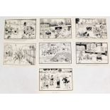 Terence Shelbourne (1930-2020). A group of pen and ink cartoons relating to The Vale Of Belvoir