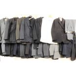 A quantity of gentleman's clothing, to include suit jacket and trouser sets, casual evening
