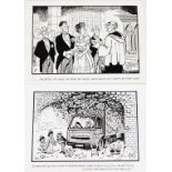 Terence Shelbourne (1930-2020). A group of pen and ink cartoons relating to marriage, to include The