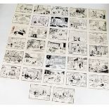 Terence Shelbourne (1930-2020). A group of pen and ink cartoons relating to various Grantham