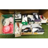 A group of ladies clothing and shoes, to include various hat, ladies shoes UK size 6 and others,