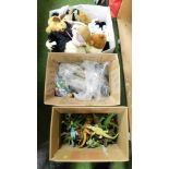 A quantity of various toys, to include cuddly toys, finger puppets, fridge magnets, classic