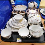 Two part tea and dinner services, a Collingwoods bone china part tea service, in the Pink Rose