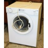 *A White Knight 38W tumble dryer, in white.