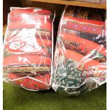 A quantity of Christmas cushions and chair rests. (2 bags)
