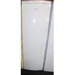 A Zanussi upright freezer, model ZFU727FW, 185cm high. (AF, broken handle)