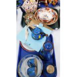 A Torquay ware part coffee service, including coffee pot, hot water jug, cans and saucers,