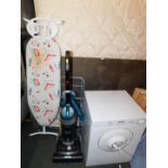 A Parnall Easy Dry tumble dryer, Hoover vacuum cleaner, ironing board and airer. (4)