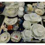 Decorative china and effects, to include a Royal Crown Derby small trinket dish, Wedgwood Kutani