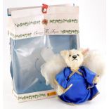 A Steiff Christmas tree topper bear, in original box, labelled Steiff North American exclusive.