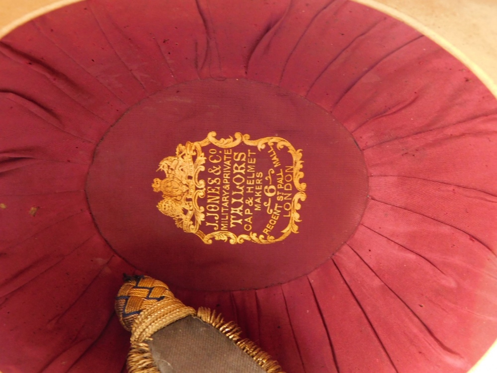 A Naval bicorn hat, with a fitted toleware case, and a pair of Epaulettes in toleware box stamped H. - Image 6 of 6