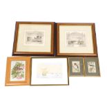 Two views of London, London Bridge and Teddington Lock, later reprints, a pair of Cash