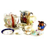A quantity of 19thC and later ceramics, to include a Beswick Relief moulded jug, an Aesthetic