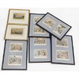 A collection of engravings, to include after John Leitch, a set of ten hand coloured engravings,