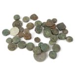 A quantity of Middle Eastern coins, various shapes, sizes and editions, etc.