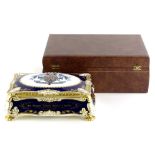 A Paragon porcelain limited edition Winston Churchill commemorative cigar casket, number 347 of 500,