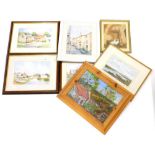A collection of pictures, prints, etc., artist to include D A Kitson, S H Sharp, E J Wade, A