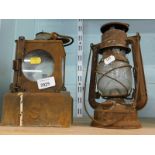 Two miners lamps. (AF)