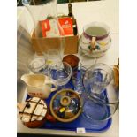 General household effects, to include a Wade commemorative teapot, Bells Scotch whisky jug, Studio