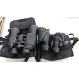 A pair of Tronic 10x50 GA binoculars, cased, and a further set of Fumoto binoculars, 80x30. (2)