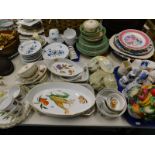 A quantity of Royal Worcester Evesham pattern dinner wares, to include flan dishes, ramekins, a