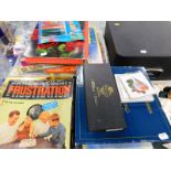 Various board games, to include Frustration, Trivial Pursuit, Scrabble for Juniors, various puzzles,