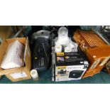 General household effects, to include a Sony CD player, steam iron, Fellowes desktop shredder,